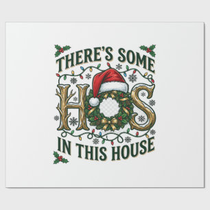 Kersthuis Kerstkrans Kerstmuts Lichtjes Cadeaupapier
