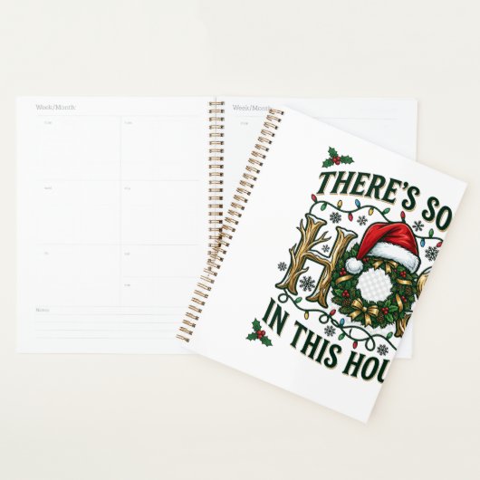 Kersthuis Kerstkrans Kerstmuts Lichtjes Planner (Display)