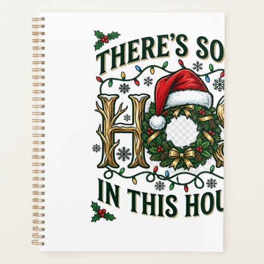 Kersthuis Kerstkrans Kerstmuts Lichtjes Planner (Voorkant)