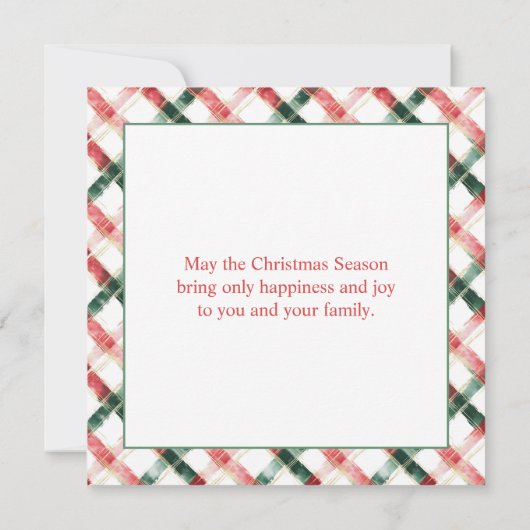 Kersthuis Sneeuw Kerstman Feest Uitnodiging (Achterkant)