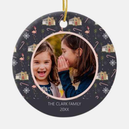 Kersthuis uit de Mideeuw Keramisch Ornament (Voorkant)