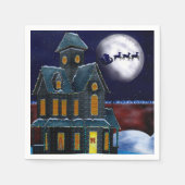 Kersthuis Vakantie Volkskunst BULK NAPKINS Servetten (Voorkant)