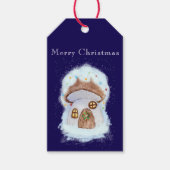 Kersthuis van de feeën cadeaulabel (Voorkant)