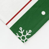 Kersthuis van Gemberkoek Fleece Deken (Hoek)