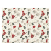 Kersthuis Winter Landschap Boerderij Tafelkleed (Voorkant (Horizontaal))