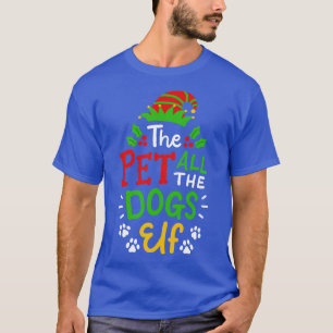 Kersthuisdier Alle Kerstmis Honden Elf T-shirt