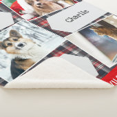 Kersthuisdieren 3 Fotogalerij Schots geruit Gepers Sherpa Deken (3/4)