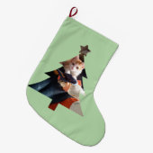 Kersthuisdierfoto grote kerstsok (Voorkant (Hangend))