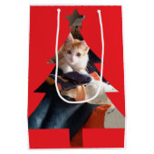 Kersthuisdierfoto medium cadeauzakje (Achterkant)