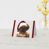 Kersthuisdierfoto op maat, gestileerd    kaart (Gele Bloem)