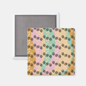 Kersthuisdierpootbot Snowflake Patroon Magneet (Voorkant / Achterkant)
