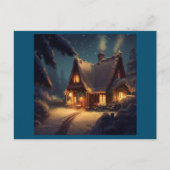 Kersthuisje 4 feestdagenkaart (Voorkant)