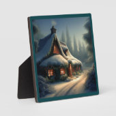 Kersthuisje 4 fotoplaat (Voorkant)