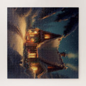 Kersthuisje (4) legpuzzel (Horizontaal)