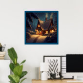 Kersthuisje 4 poster (Thuiskantoor)
