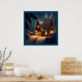 Kersthuisje 4 poster (Keuken)