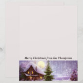 Kersthuisje in de winter (Voorkant / Achterkant)