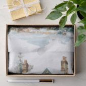 Kersthuisje in vintage stijl tissuepapier (Geschenk)