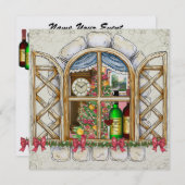 Kersthuisraam uitnodiging - SRF (Voorkant / Achterkant)