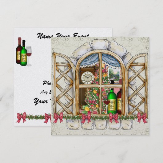 Kersthuisraam uitnodiging - SRF (Voorkant / Achterkant)