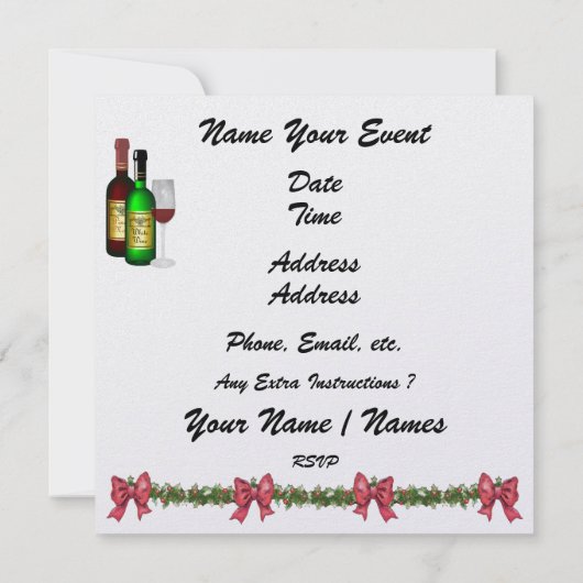 Kersthuisraam uitnodiging - SRF (Achterkant)