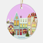 Kersthuizen Keramisch Ornament (Links)