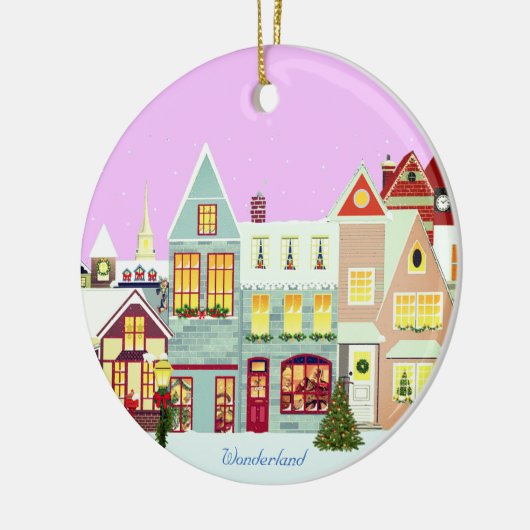 Kersthuizen Keramisch Ornament (Links)