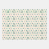 Kersthuizen, Kerstman, Frosty en Bows Inpakpapier Vel (Voorkant 3)