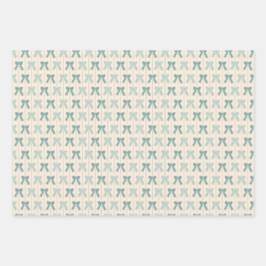 Kersthuizen, Kerstman, Frosty en Bows Inpakpapier Vel (Voorkant 3)