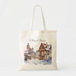 Kersthuizen Sneeuw Tote Bag