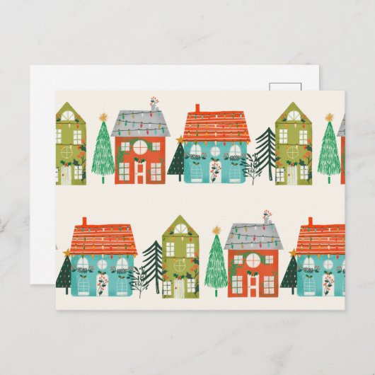 Kersthuizen White Briefkaart (Voorkant / Achterkant)