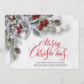 Kersthulst Bedrijfs Kerstgroetkaart Feestdagenkaart (Voorkant / Achterkant)