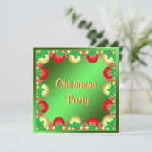 Kersthulst & kerstballen kaart (Staand voorkant)