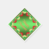 Kersthulst & kerstballen "Prettig kerstfeest" Servetten (Hoek)