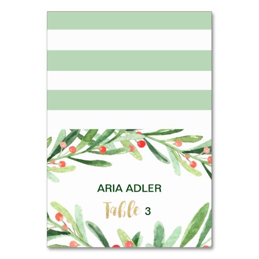 Kersthulstak Tafelkaartjes met standaardje Kaart (Voorkant)