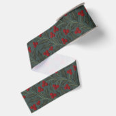 Kersthulstbes Kerstmis Grosgrain Lint (Achterkant)