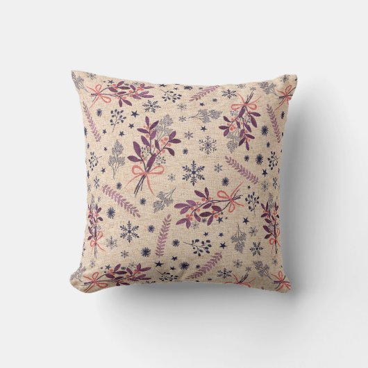 Kersthulstboeket - Crème Beige Kussen (Voorkant)