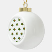 Kersthulstpatroon keramische bal ornament (Rechts)