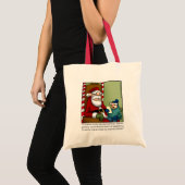 kerstHumor Canvas Bag "spectickles" Tote Bag (Voorkant (product))