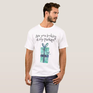Kersthumor Kijkend naar mijn Pakket T-shirt