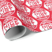 kerstHumor | Officiële Nice-lijst van Santa Cadeaupapier (Rol Hoek)