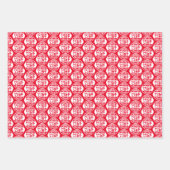 kerstHumor | Officiële Nice-lijst van Santa Inpakpapier Vel (Voorkant)