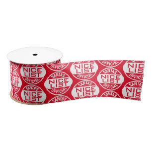 kerstHumor   Officiële Nice-lijst van Santa Satijnen Lint