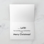 KerstHumor Santa Greeting - Klimaatverandering Feestdagen Kaart (Binnen)