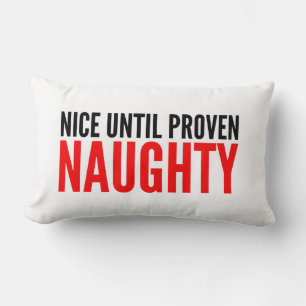 Kersthumorcitaat Leuk Totdat Het Naughty Wordt Bew Kussen