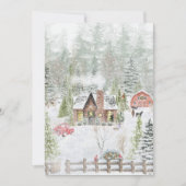Kersthut in de Bossen scene Feestdagenkaart (Voorkant)