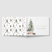 Kersthuwelijk Gastboek met Dennenboom Gastenboek (Volledig)