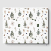 Kersthuwelijk Gastboek met Dennenboom Gastenboek (Achterkant)