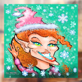 Kersti Elf Window Cling Raamsticker (Vel 2)