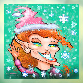 Kersti Elf Window Cling Raamsticker (Vel 3)